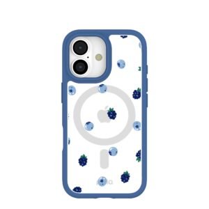 Clear Black and Blue iPhone 17 Case With True Blue Ridge (MagSafe included)