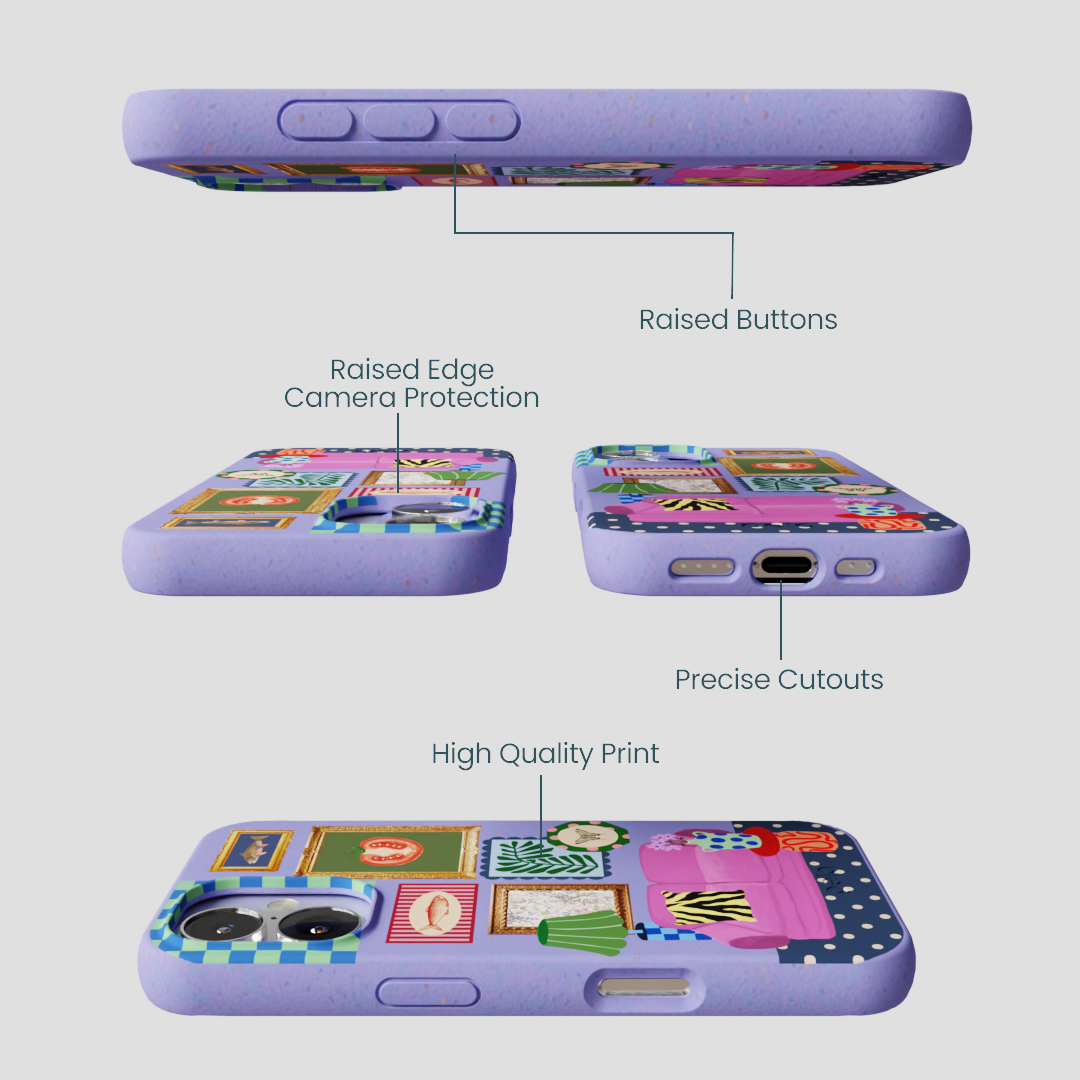 Lavender Homebody iPhone 16 Case - Image 2