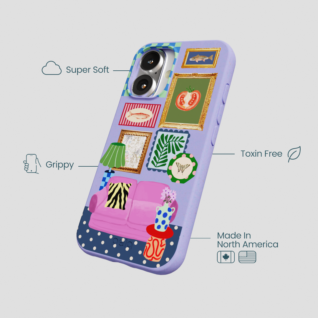 Lavender Homebody iPhone 16 Case - Image 3